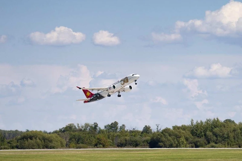 Air Niugini recibe su primer Airbus A220. Foto: Airbus